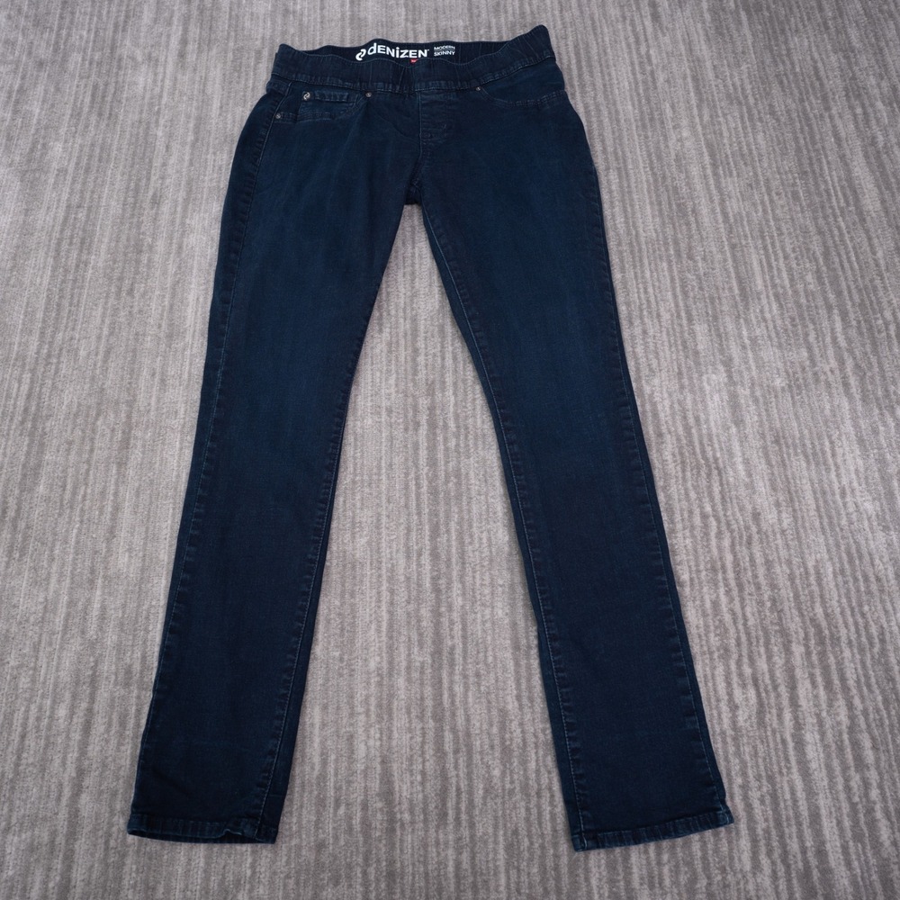 Denizen Levi's Modern Skinny Jeans Womens 12M Dark Blue Excellent Pull On